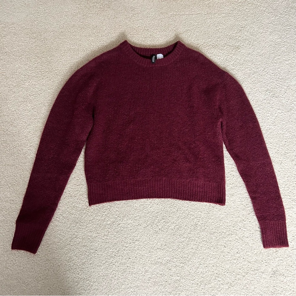 H&M Divided Red Sweater Extra Small